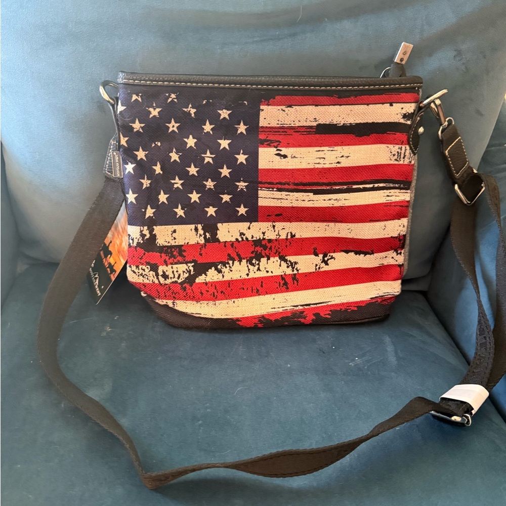 Montana West Patriotic Flag Crossbody Bag